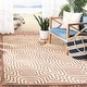 preview thumbnail 5 of 66, SAFAVIEH Courtyard Billye Indoor/ Outdoor Waterproof Patio Backyard Rug 2'7" x 5' - Chocolate/Natural