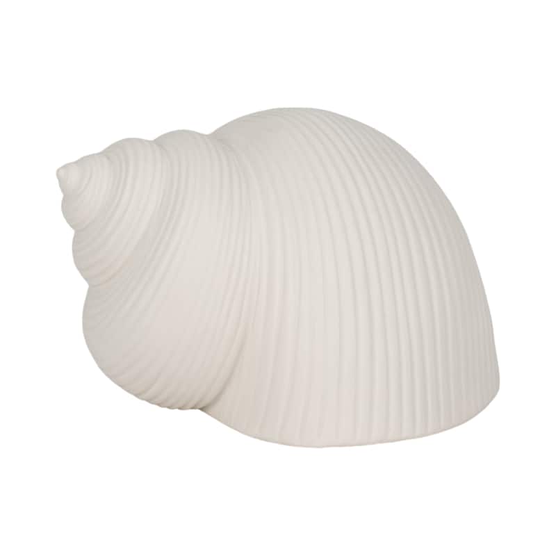Sagebrook Home Stoneware White Seashell Decor - 6" x 5" x 4"