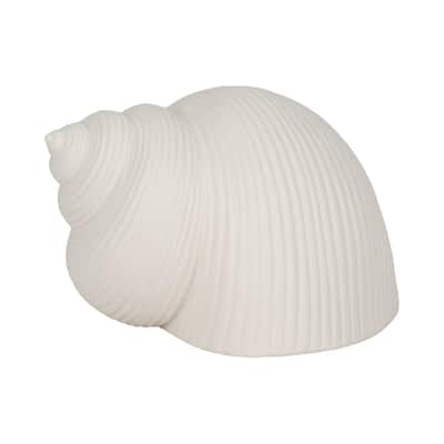 Sagebrook Home Stoneware White Seashell Decor