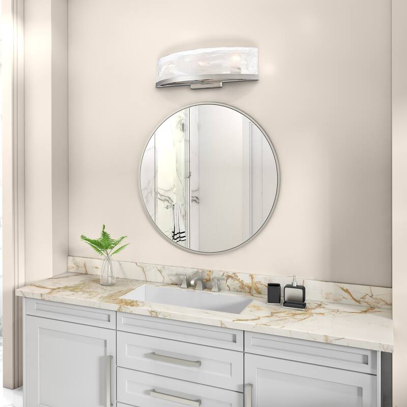 Artcraft Skye Bathroom Vanity - Brushed Nickel Finish - 24.02" W