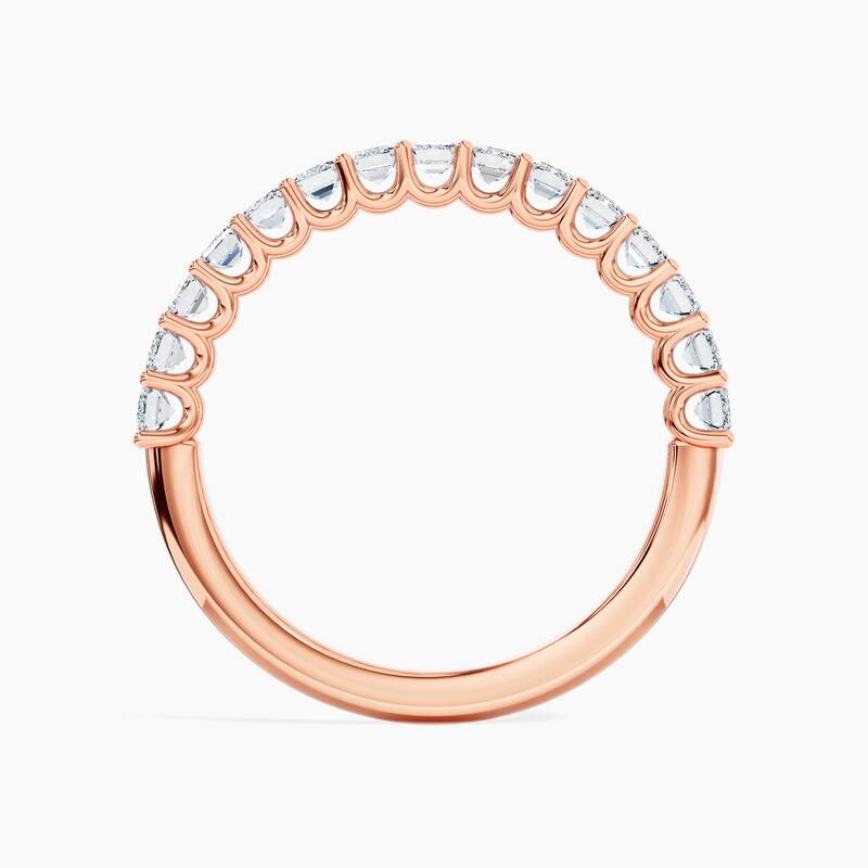 Auriya 14k Gold Emerald North-South Lab Grown Diamond Half Eternity Band 1.50 - 6.00 ct. tw. (F-G, VS)