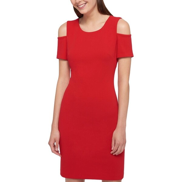 tommy hilfiger cold shoulder dress