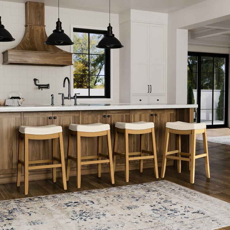 Maven Lane Sophia Saddle Kitchen Dining Stool