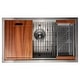 preview thumbnail 2 of 25, ZLINE Garmisch Undermount Single Bowl Scratch Resistant Stainless Steel Kitchen Sink with Bottom Grid and Accessories