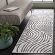 preview thumbnail 2 of 7, SAFAVIEH Temple Luzia Contemporary Rug 2'2" x 8' Runner - Ivory/Grey - Runner