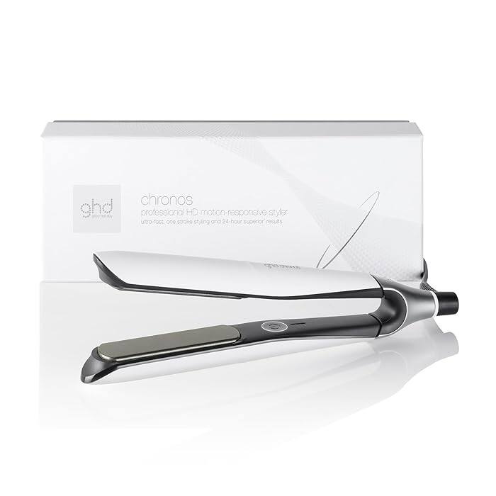GHD Chronos Styler 1" Flat Iron Hair Straightener - White