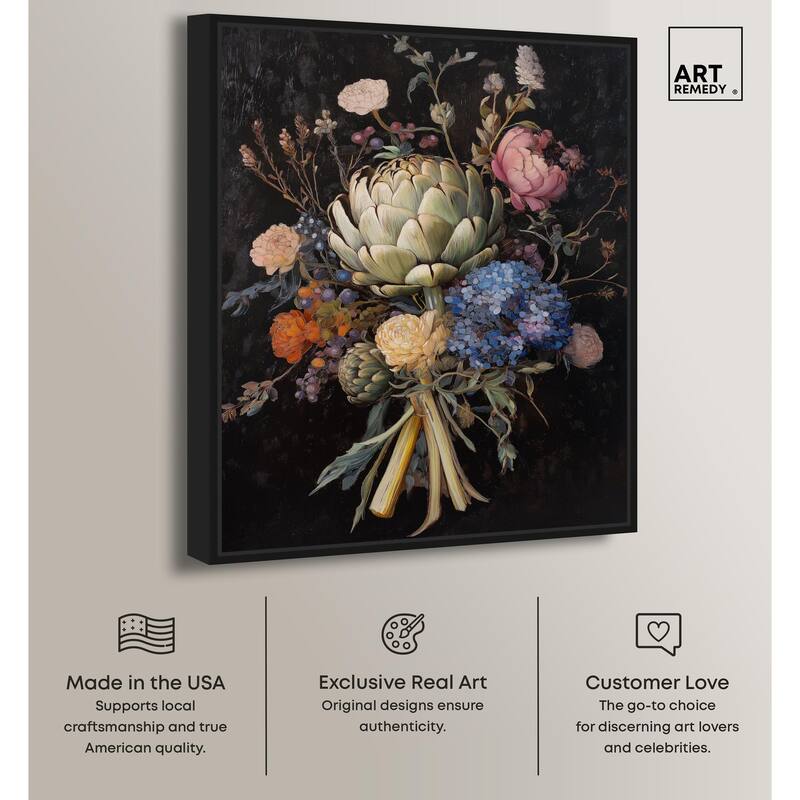 Moody Artichoke II Canvas by Art Remedy