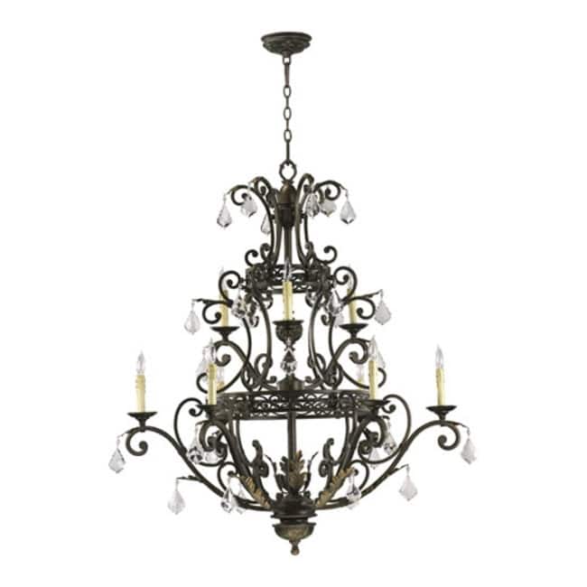 Quorum International 6307-9 Rutherford 9 Light 29" Wide Taper Candle