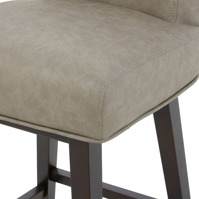 Spruce & Spring Noah Modern Upholstered Counter Height Swivel Barstool Single