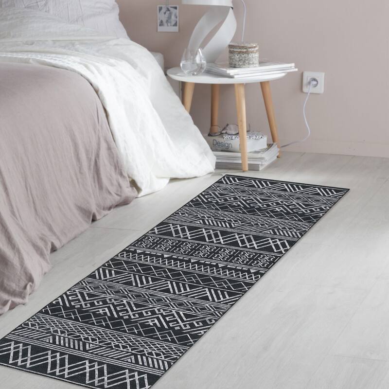 Garvee Boho Area Rug Moroccan Accent Rugs Geometric Distressed Carpet