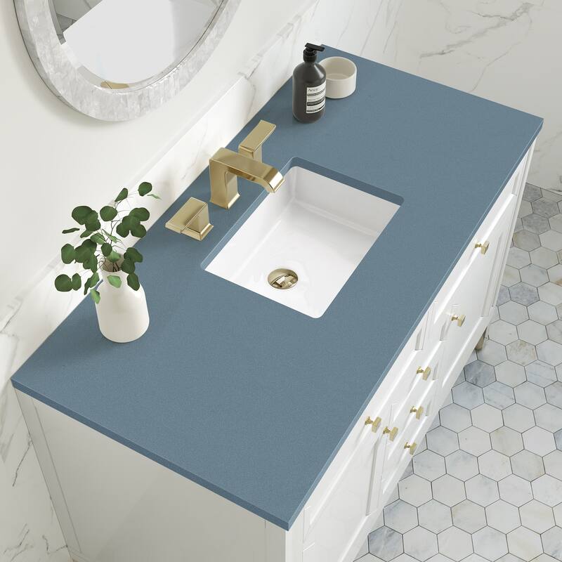James Martin Vanities Chicago 48" Single Vanity, Glossy White