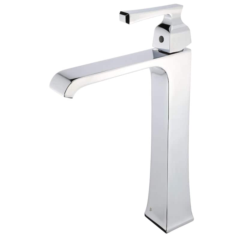 Fine Fixtures Arched Square Single Hole Vessel Sink Bathroom Faucet - Polished Chrome