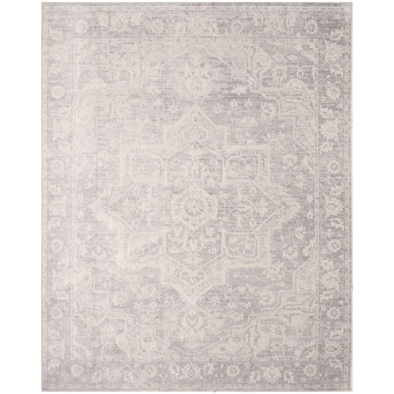 Nourison Astra Machine Washable Distressed Area Rug - 9' x 12' - Grey