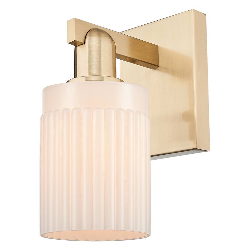 Innovations Lighting 716-1W-11-5 Hadley Sconce Hadley 11" Tall Wall - Champagne Bronze / Matte White