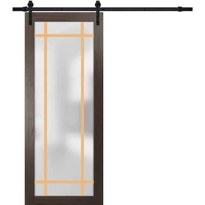 Sturdy Barn Door 18 x 80 Planum 2113 Chocolate Ash 6.6FT