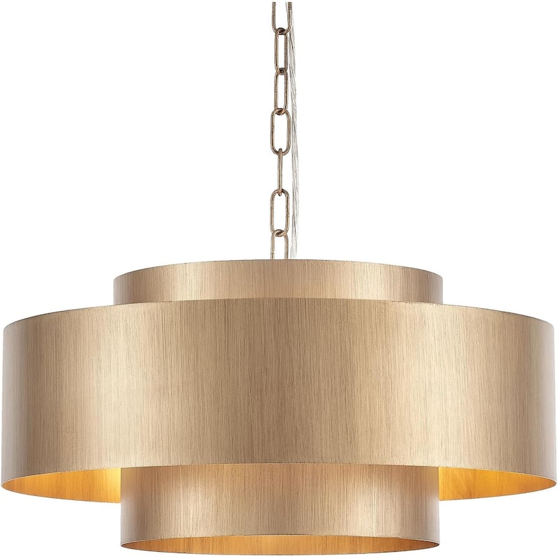 Three round modern pendant light metal kitchen light brass bedroom light