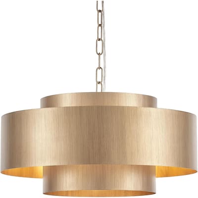 Three round modern pendant light metal kitchen light brass bedroom light