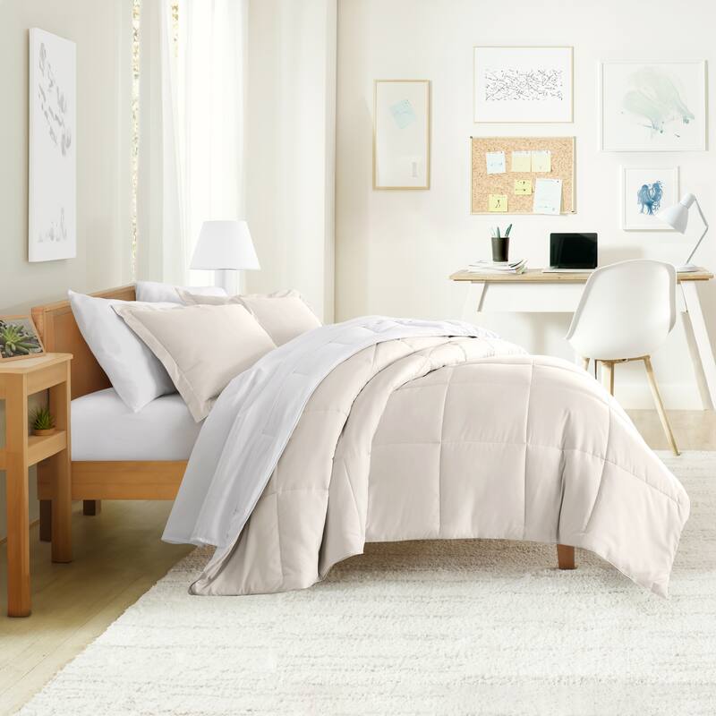 Simply Essential Dorm In A Bag Comforter, Sheet Set and Mattress Pad