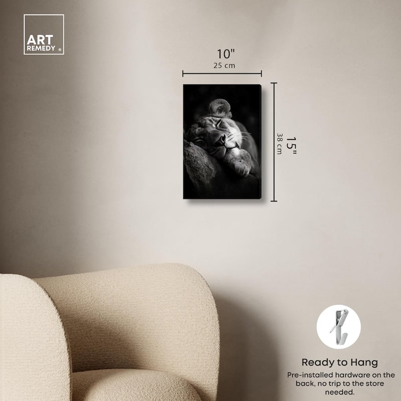 Resting Predator Canvas by Art Remedy, Gallery Wrapped