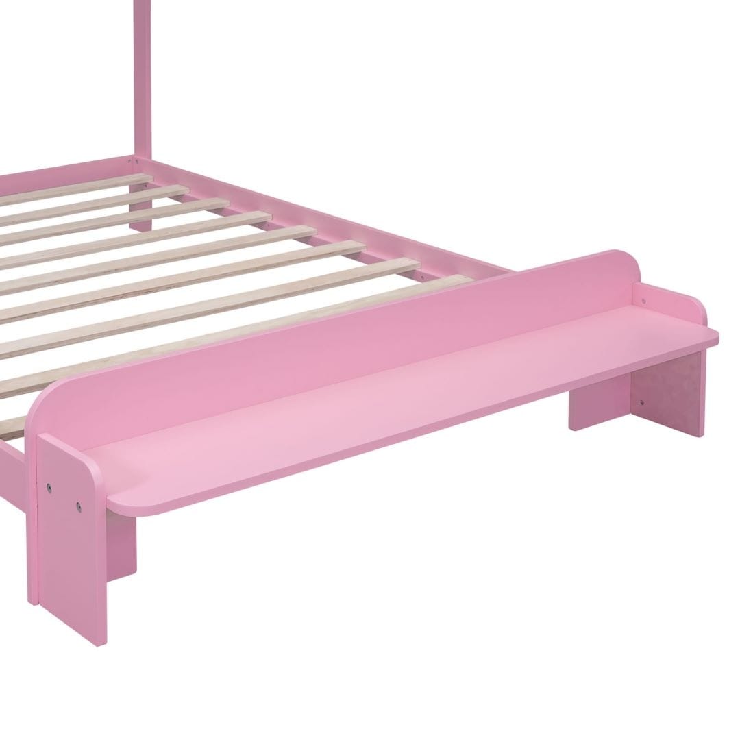 Full Size Bed Frame House-Shape Headboard Bench Footboard for Kids - Bed  Bath \u0026 Beyond - 38955467, image size:1080x1080
