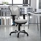 preview thumbnail 74 of 164, Nicholas Mid-Back Blue Mesh Multifunction Executive Swivel Ergonomic Office Chair with Adjustable Arms White