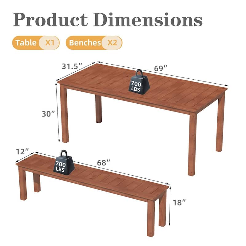 Erommy Metal Folding Outdoor Dining Table, Premium Rectangle Patio Dining Set for Backyard, Porch, Lawn, and Garden