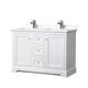 Option White / Giotto Quartz Top / Polished Chrome