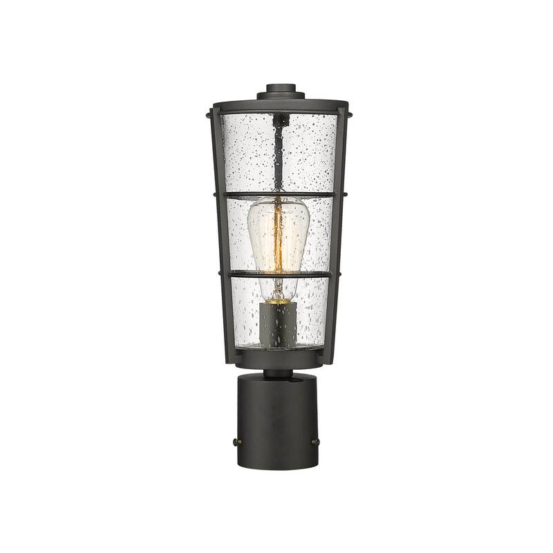 Z-Lite Helix 15" Tall Outdoor Single Head Post Light