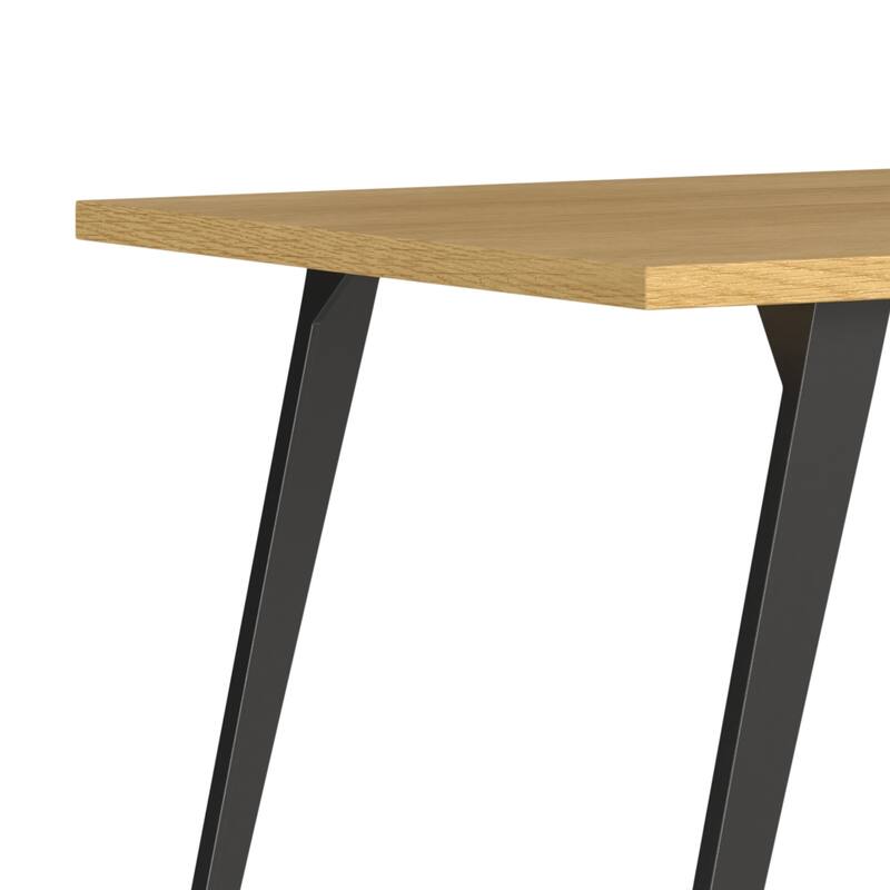 WyndenHall Mitchell 66 inch x 40 inch Rectangle Modern Industrial Dining Table - 66 inches wide