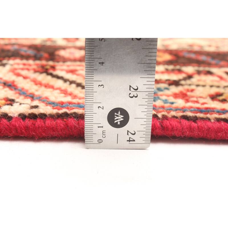 ECARPETGALLERY Hand-knotted Andelz Red Wool Rug - 3'10 x 6'0