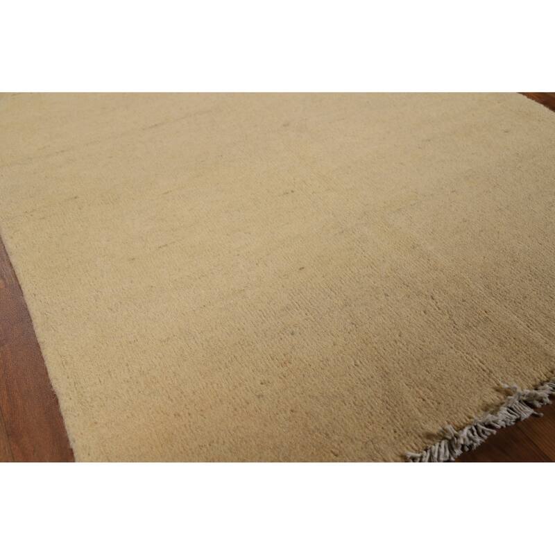 Modern Gabbeh Oriental Rug Hand-Knotted Wool Carpet - 2'8"x 4'0"