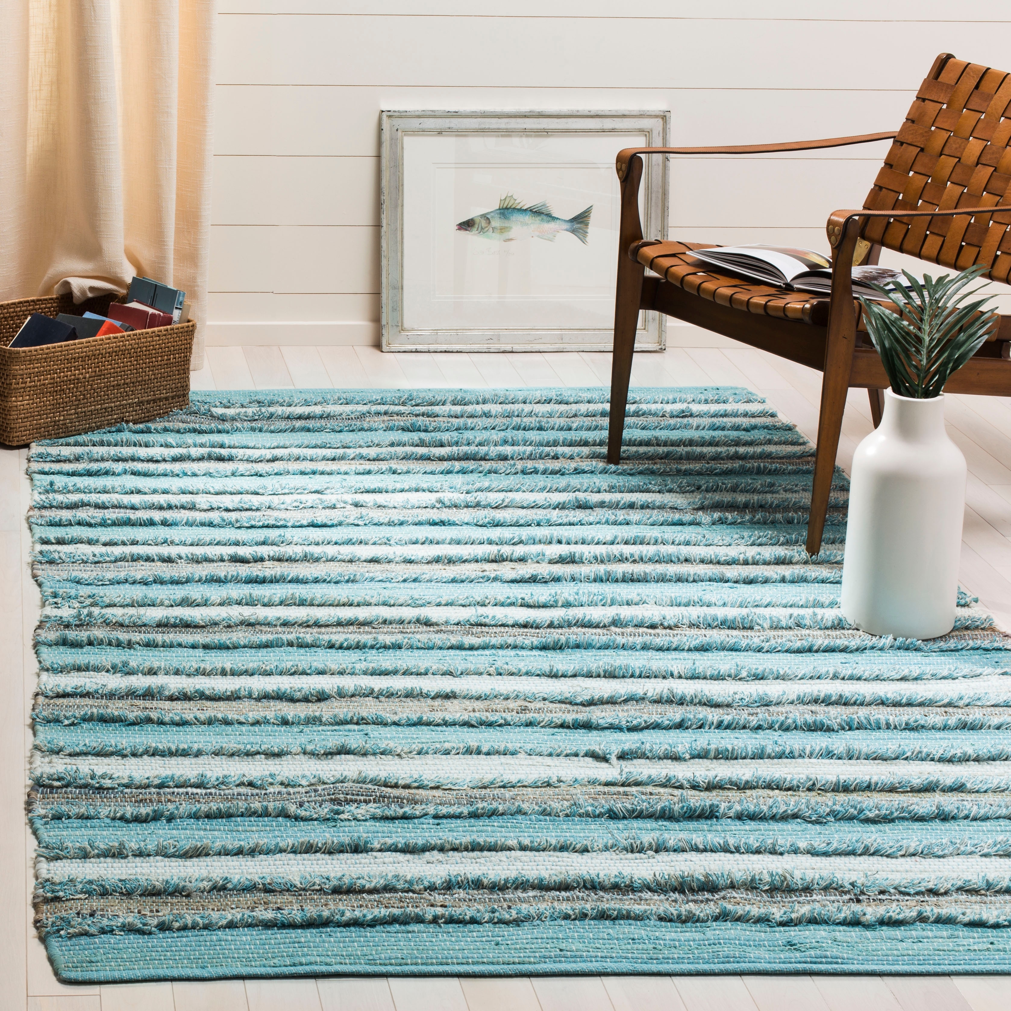 SAFAVIEH Handmade Flatweave Montauk Mridalini Casual Cotton Rug