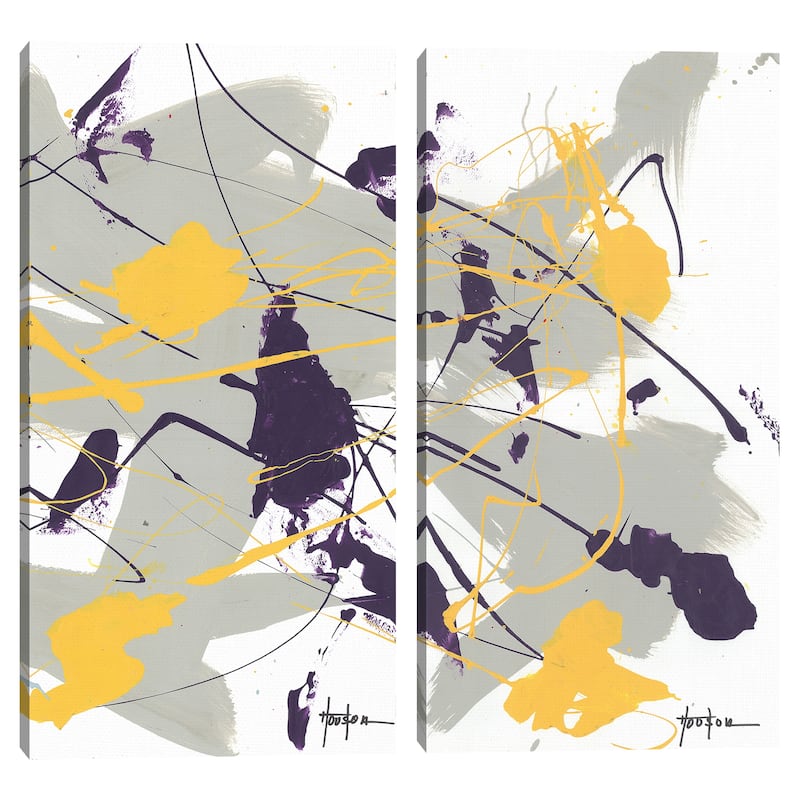 Chaos 1 & 2 by Dan Houston Canvas Art Prints