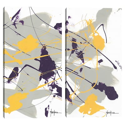 Chaos 1 & 2 by Dan Houston Canvas Art Prints