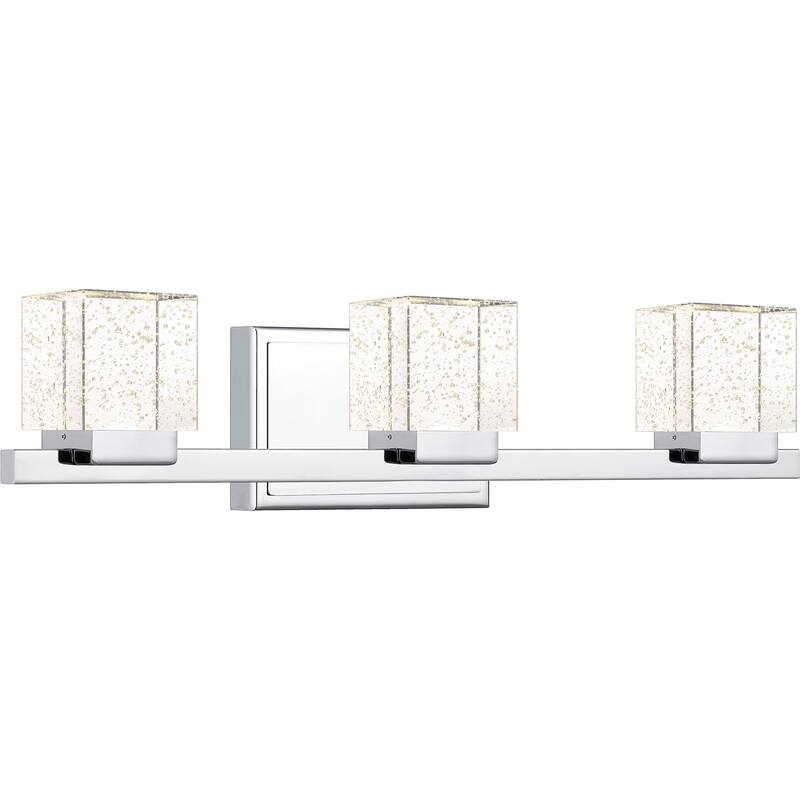 Zola Integrated LED Polished Chrome Vanity Light