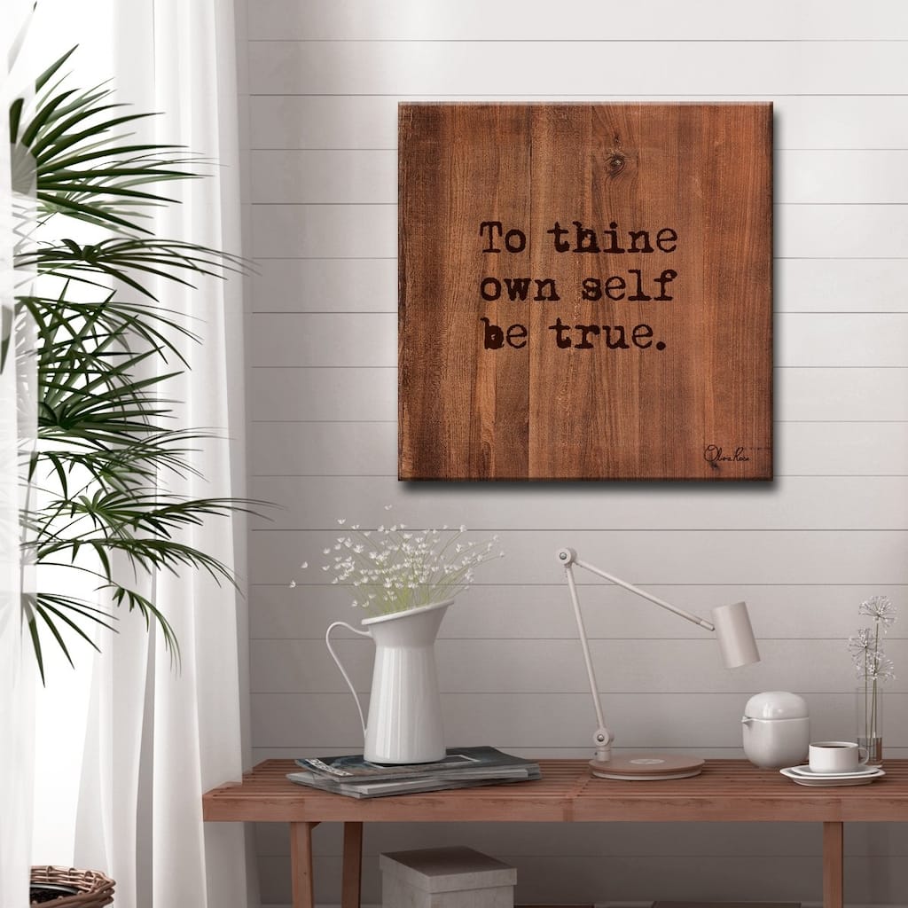 Olivia Rose 'Be True' Inspirational Textual Canvas Art
