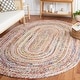 preview thumbnail 91 of 90, SAFAVIEH Handmade Cape Cod Marget Boho Coastal Jute Rug 3' x 5' Oval - Beige/Multi