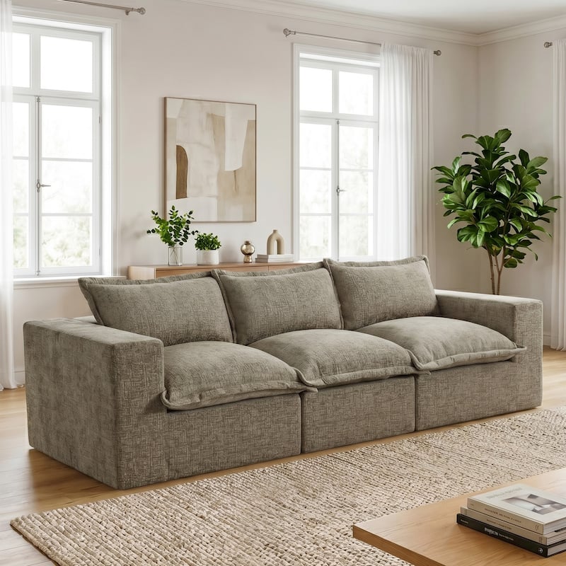 Comfy Cloud Couch Plush Modular Sectional Sofa For Living Room