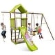 preview thumbnail 10 of 8, Costway 7-in-1 Swing Set with Covered Fort Height Adjustable Swing - See Details