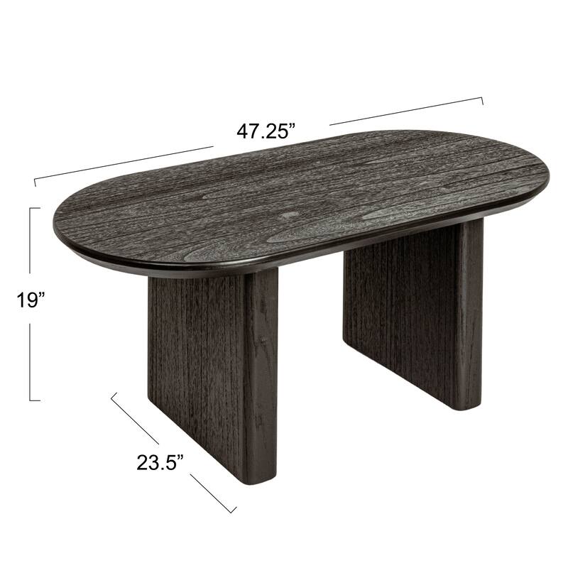 Wood Coffee Table, Black