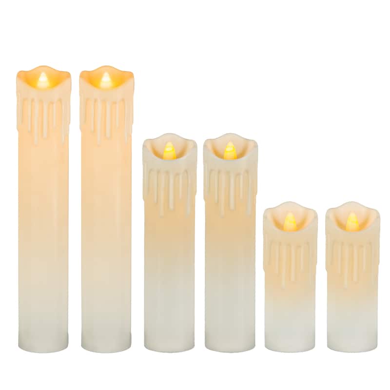 Set of 6 BO Spooky Halloween Hanging Candles - N/A