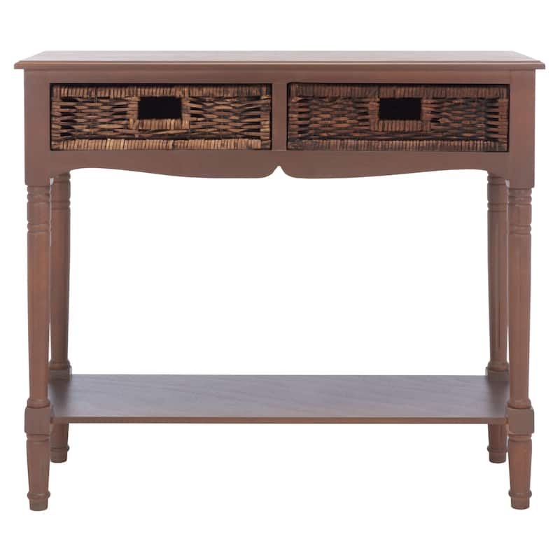 SAFAVIEH Classie Brown Console - 35.8" x 13" x 31.9" - 36Wx13Dx32H - Sepia