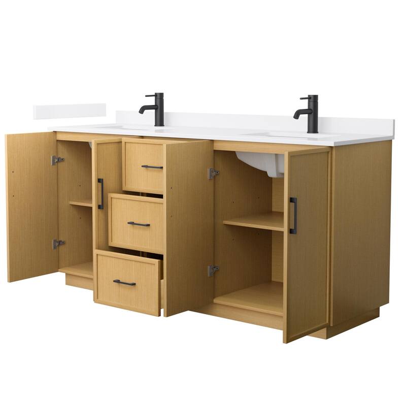 Wyndham Collection WCH7474-72D-QTZ-UNSMXX Elan TK 72" Free Standing