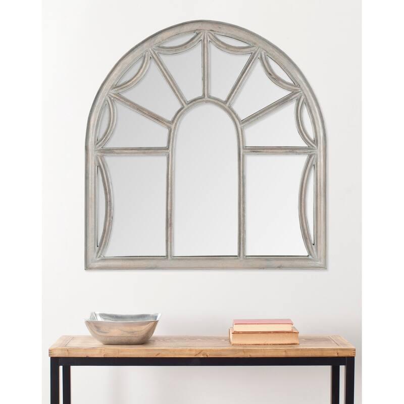 SAFAVIEH Cayla Grey 33-inch Decorative Mirror - 32" x 33" x 0.8" - 32Wx2Dx33H