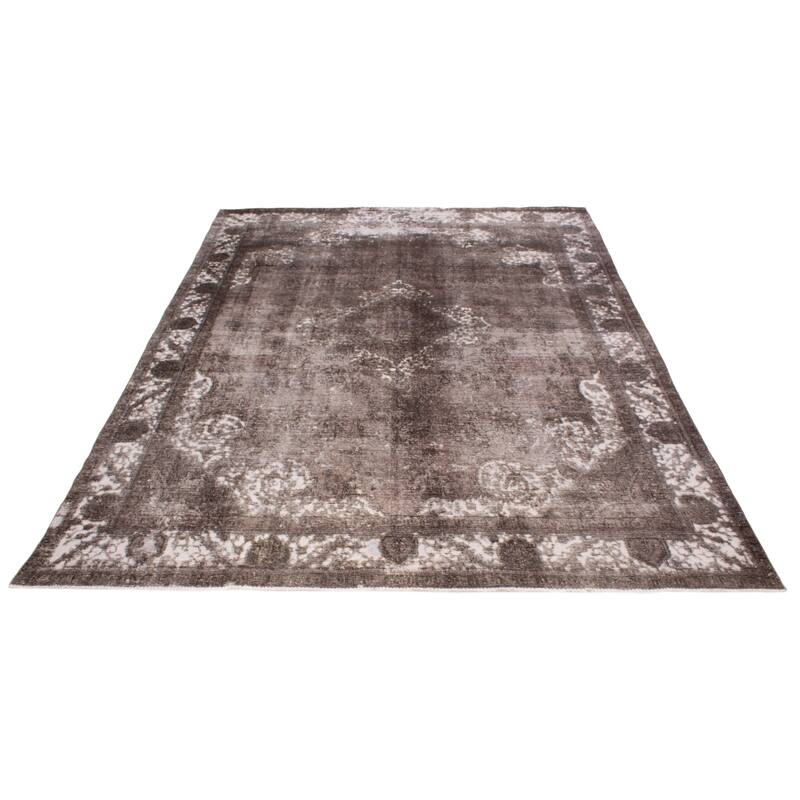 ECARPETGALLERY Hand-knotted Color Transition Grey Wool Rug - 9'7 x 12'6