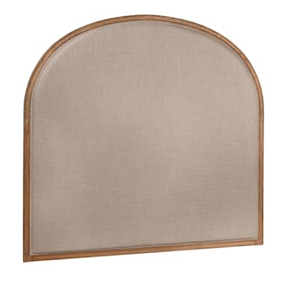 Oak & Linen Arch Headboard