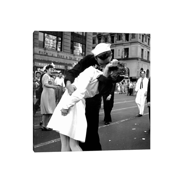 Icanvas Kissing The War Goodbye V J Day In Times Square By Victor