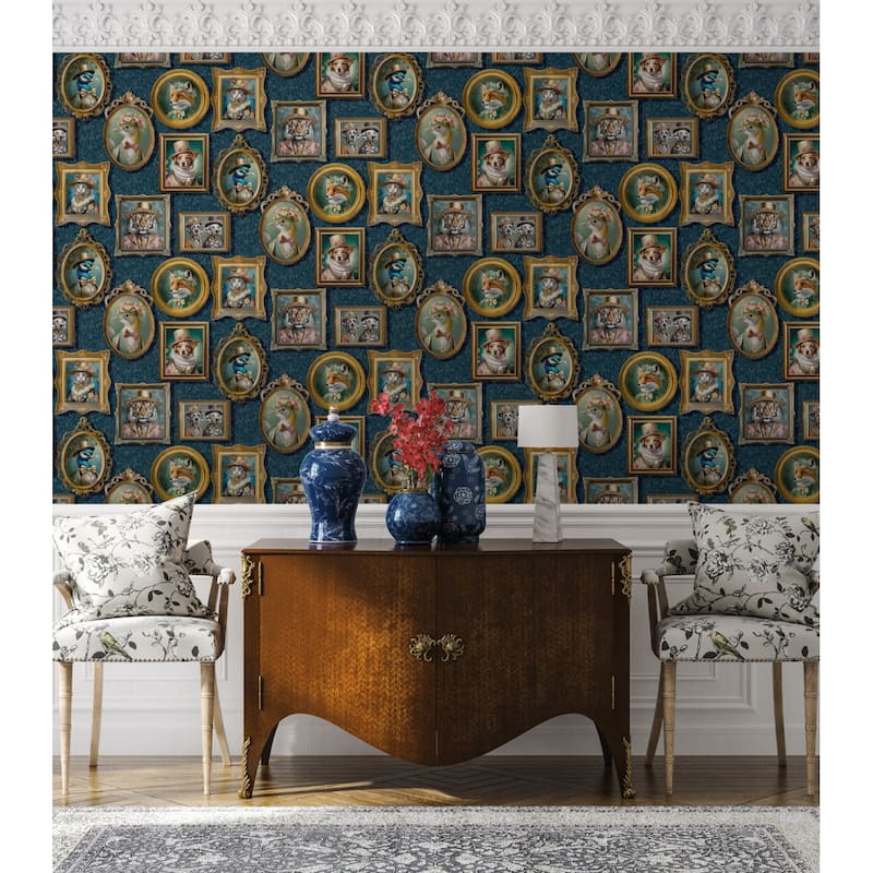Regal Framed Beasts Non-Pasted Wallpaper – 396in. x 21in. – Covers 56 square feet