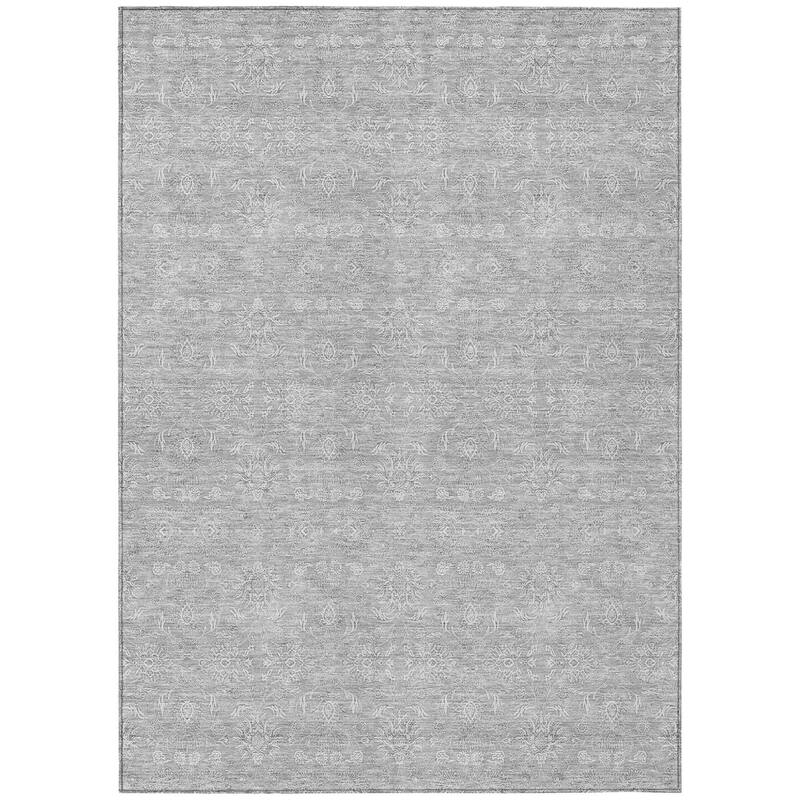 HomeRoots Floral Transitional Rectangle Outdoor Rug