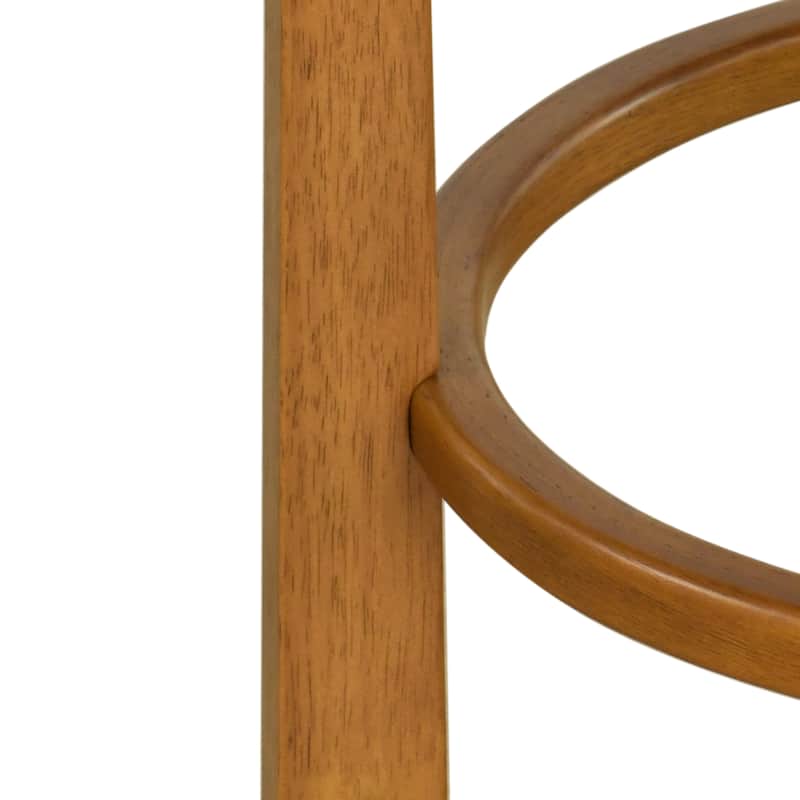 Christopher Knight Home - Elise Modern Low Back Barstool Set with Rounded Seat and Rubberwood Frame